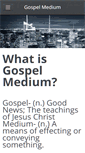Mobile Screenshot of gospelmedium.com